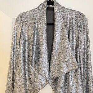 Donna Karan Silver Sequin Jacket SIZE 4
